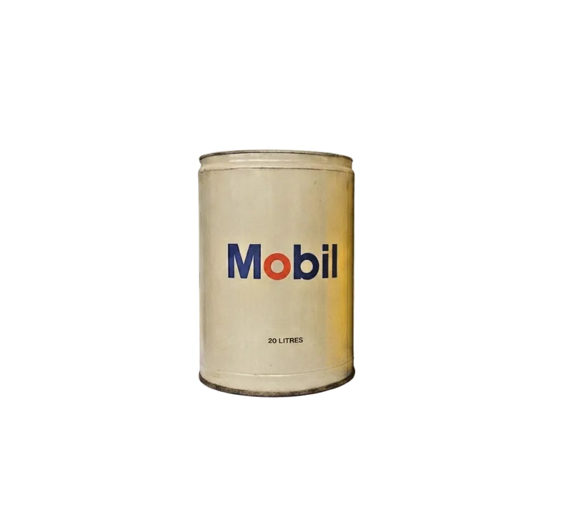Vintage Mobil 20L Oil Drum Tin – Authentic Retro Garagenalia