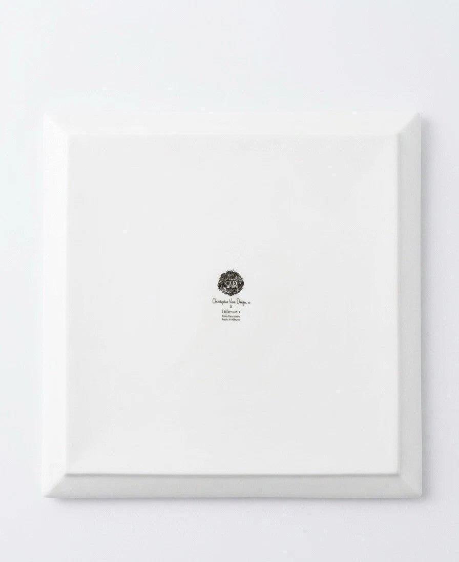 Christopher Vine Design Porcelain Platter & Coaster Set