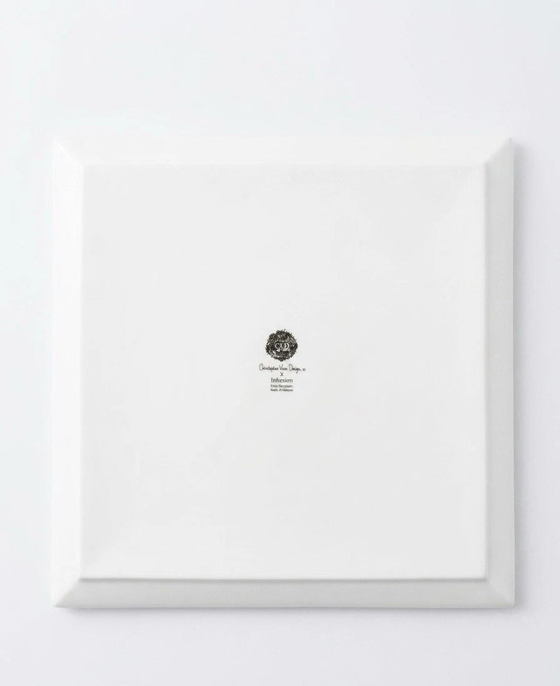 Christopher Vine Design Porcelain Platter & Coaster Set
