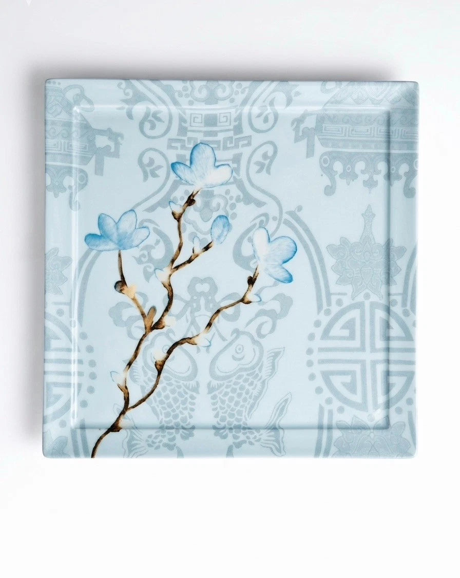 Christopher Vine Design Porcelain Platter & Coaster Set