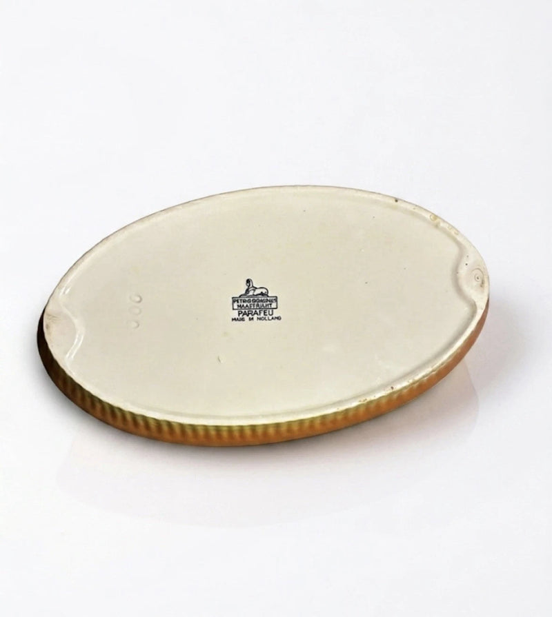 Vintage Petrus Regout Maastricht Parafeu Oval Baking