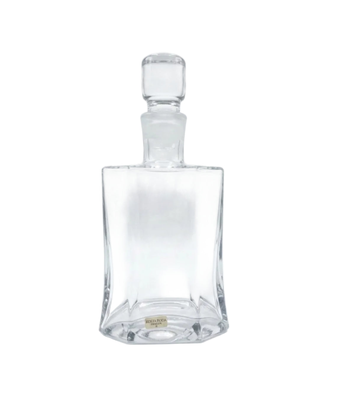 Vintage Kosta Boda Sweden Crystal Decanter with Stopper