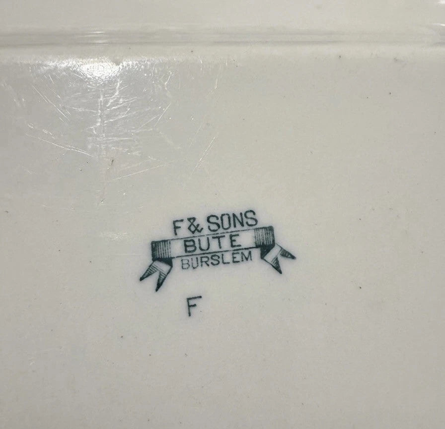 Antique F & Sons Burslem Bute Platter  Dish c1893