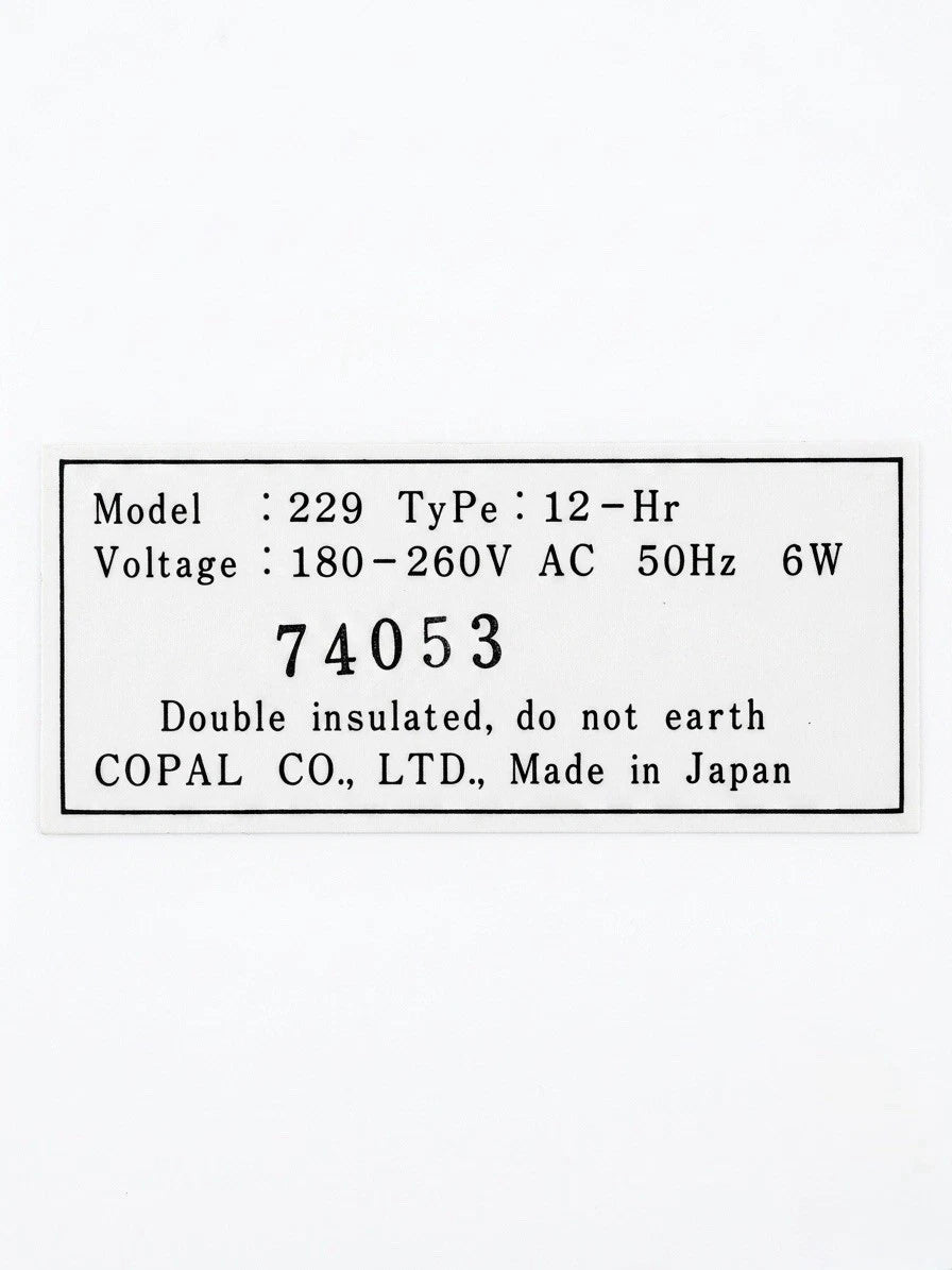 Copal 229 Red Flip Clock Japan Space Age 70s Desk Alarm