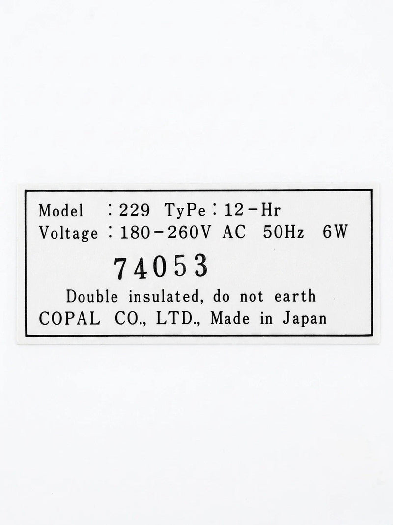 Copal 229 Red Flip Clock Japan Space Age 70s Desk Alarm