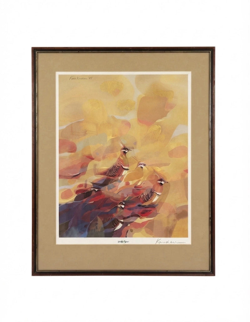 Lars Knudsen 'Spinifex Pigeons' Ltd Edition Print 1985