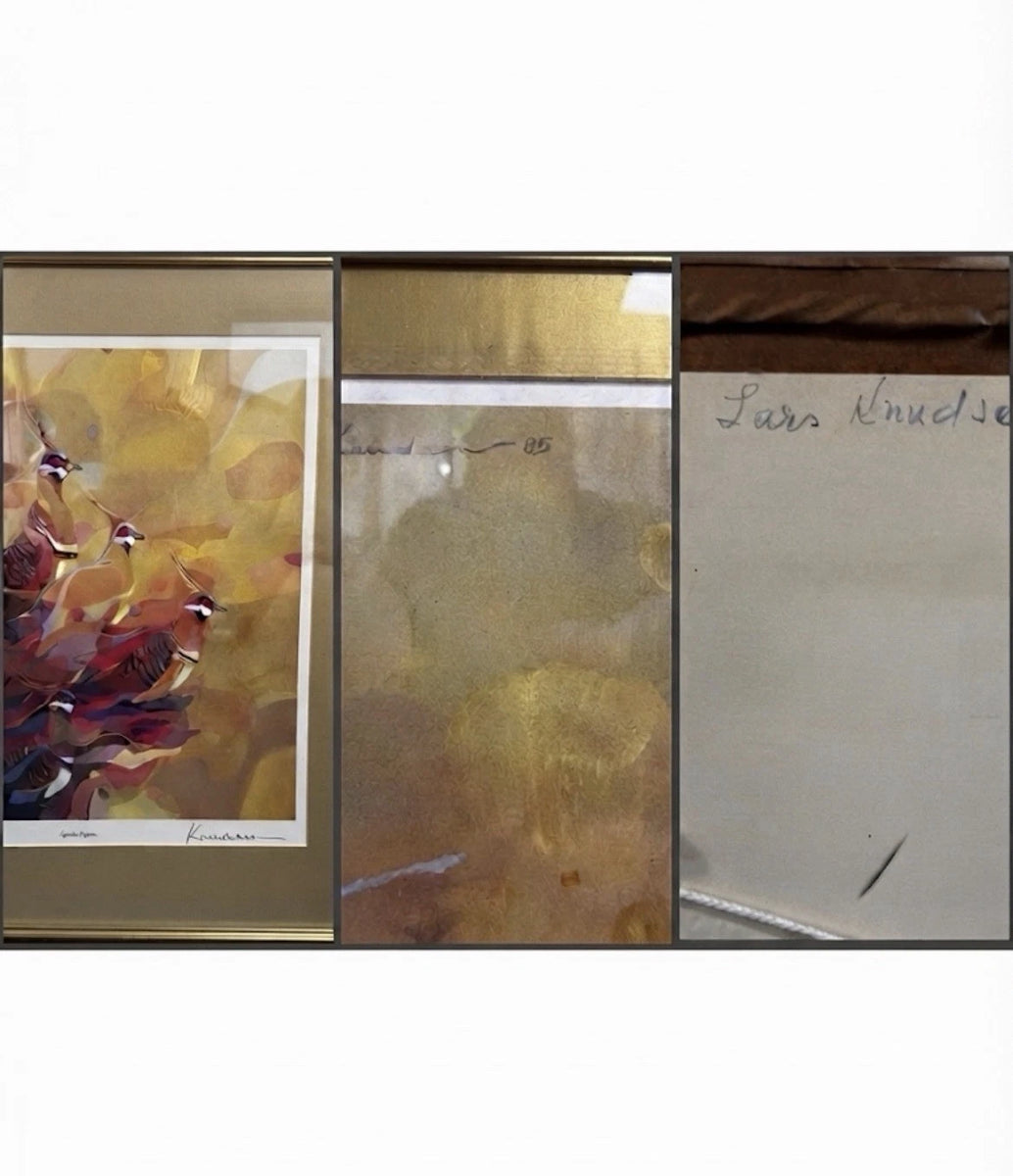 Lars Knudsen 'Spinifex Pigeons' Ltd Edition Print 1985