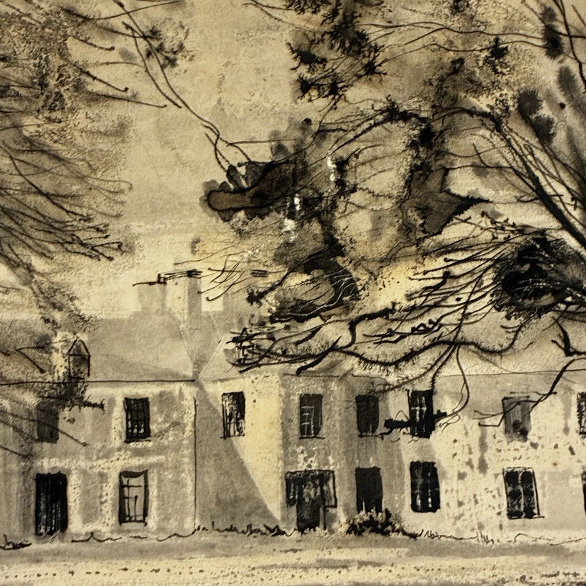 Landscape Study With House And Tree — Stuart Robinson 1957
