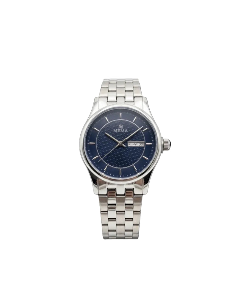 MEMA Men Stainless Steel Quartz Watch Black Dial