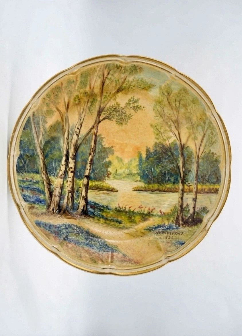Royal Art Pottery Longton Hand Painted Plate – J.H. Whiteford
