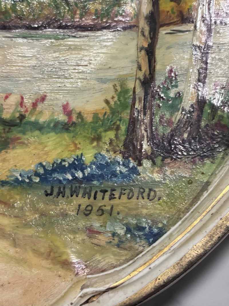 Royal Art Pottery Longton Hand Painted Plate – J.H. Whiteford
