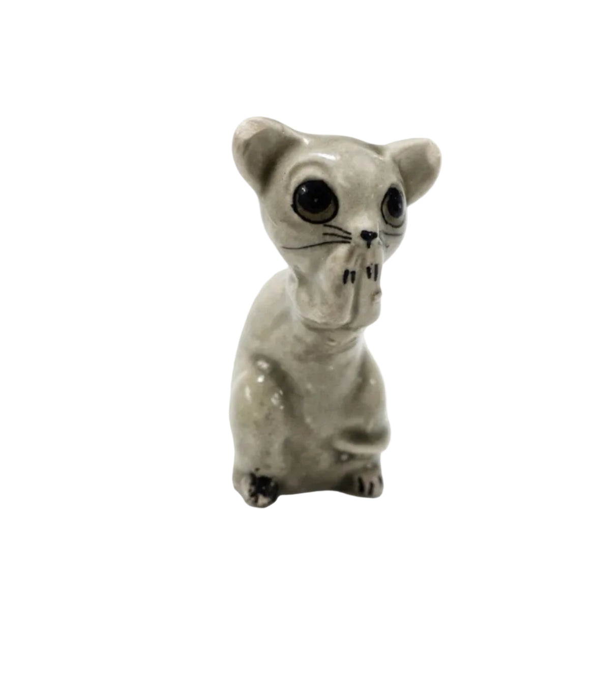 Vintage 1940s English Ceramic Miniature Praying Cat