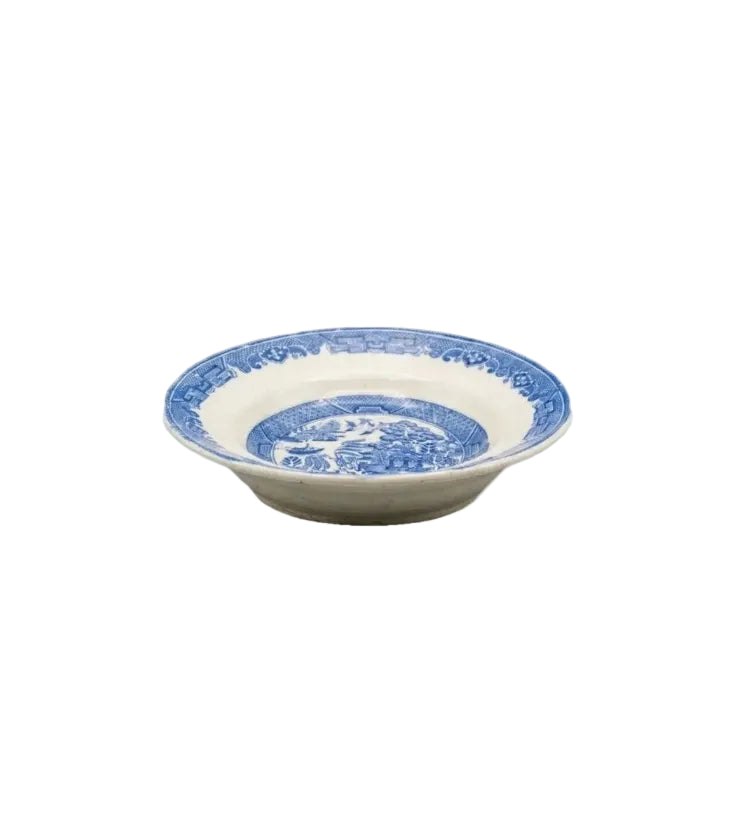 Vintage Royal Stafford China Blue Willow Pattern Plate | Chinoiserie | England | Post-WWII c.1940s