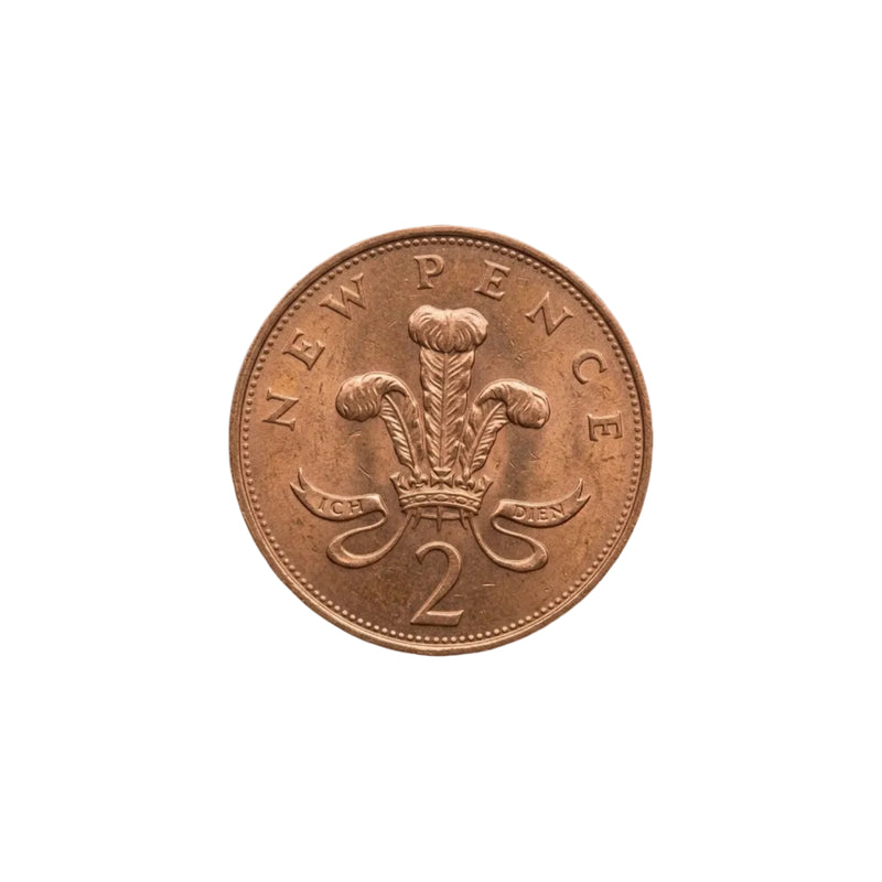 1971 UK 2p Coin NEW PENCE  First Decimal  Queen Elizabeth II