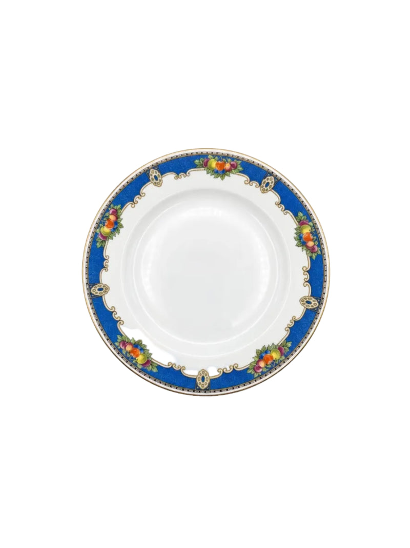 Antique Wilton Ware AGHJ England 27pc Blue Fruit Dinner Set