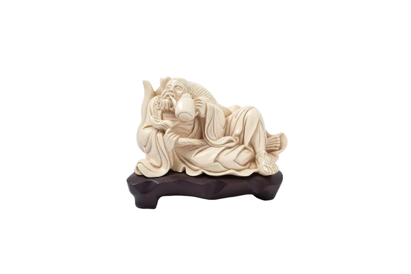 Japanese God Fukurokuju Carving Vessel|286981591434