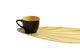 RARE VINTAGE CROWN DEVON Snack Set Black & Yellow Mid-Century Modern 1052|286917168756