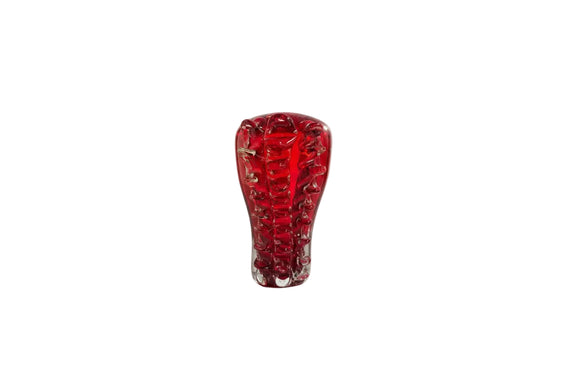 Rare Pavel Hlava Brain Vase Ruby Red Czech Art Glass Crystalex Borske Sklo 1968|286884856967