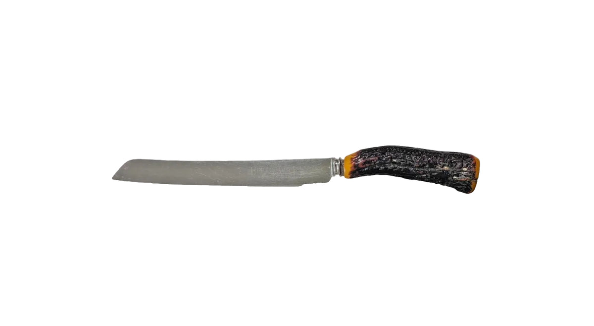 Sheffield Serrated Bread Knife with Stag Antler Handle