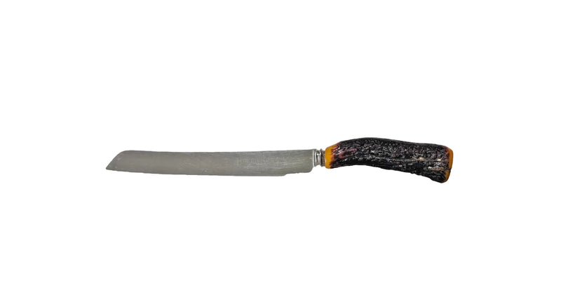Sheffield Serrated Bread Knife with Stag Antler Handle
