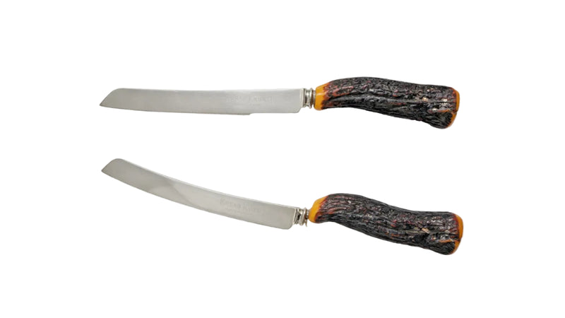 Sheffield Serrated Bread Knife with Stag Antler Handle