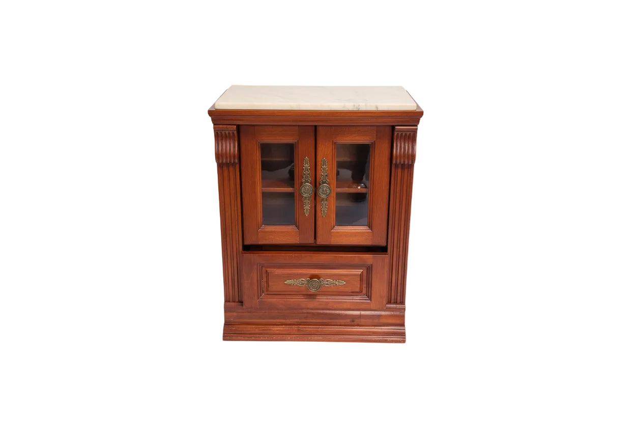 Antique-Style Wood Cabinet / Nightstand / Media Storage|286945318935