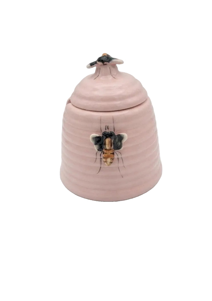 Vintage Shorter & Son England Pink Beehive Honey Pot