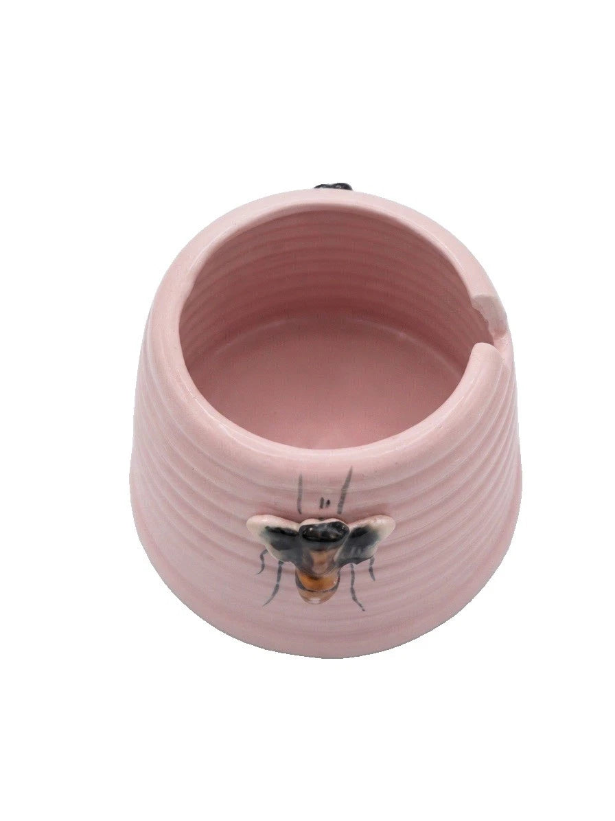 Vintage Shorter & Son England Pink Beehive Honey Pot