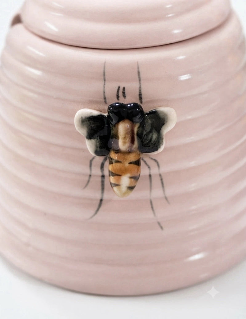 Vintage Shorter & Son England Pink Beehive Honey Pot