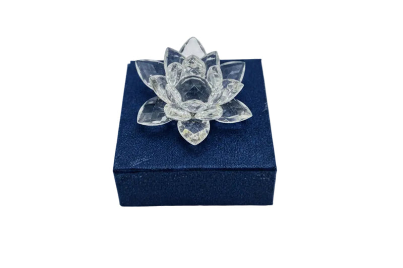 Swarovski Crystal Lotus Flower Candle Holder
