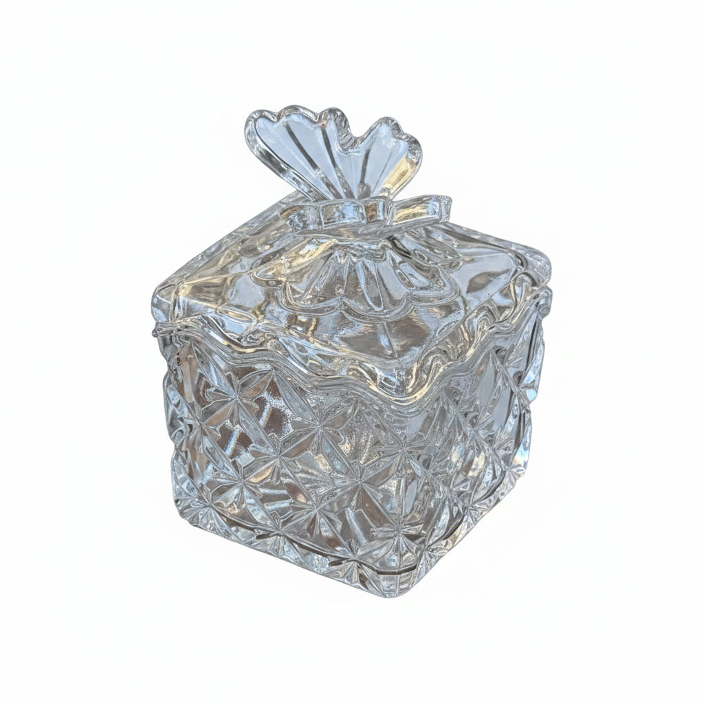 Clear Glass Trinket Box|286911196015