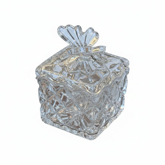 Clear Glass Trinket Box|286911196015