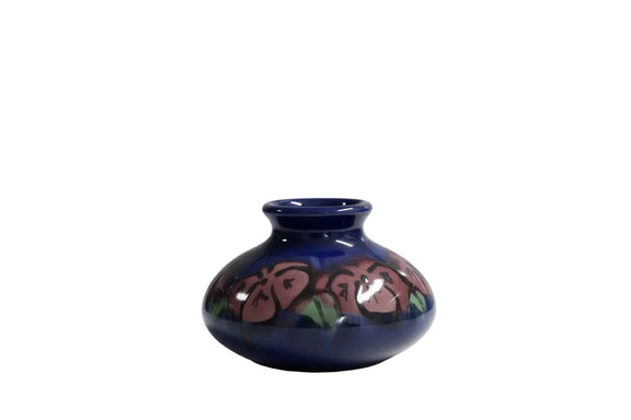 Vintage Australian Studio Art Pottery Vase Signed Gabrielle Brunsdon Cobalt Blue|286964303827