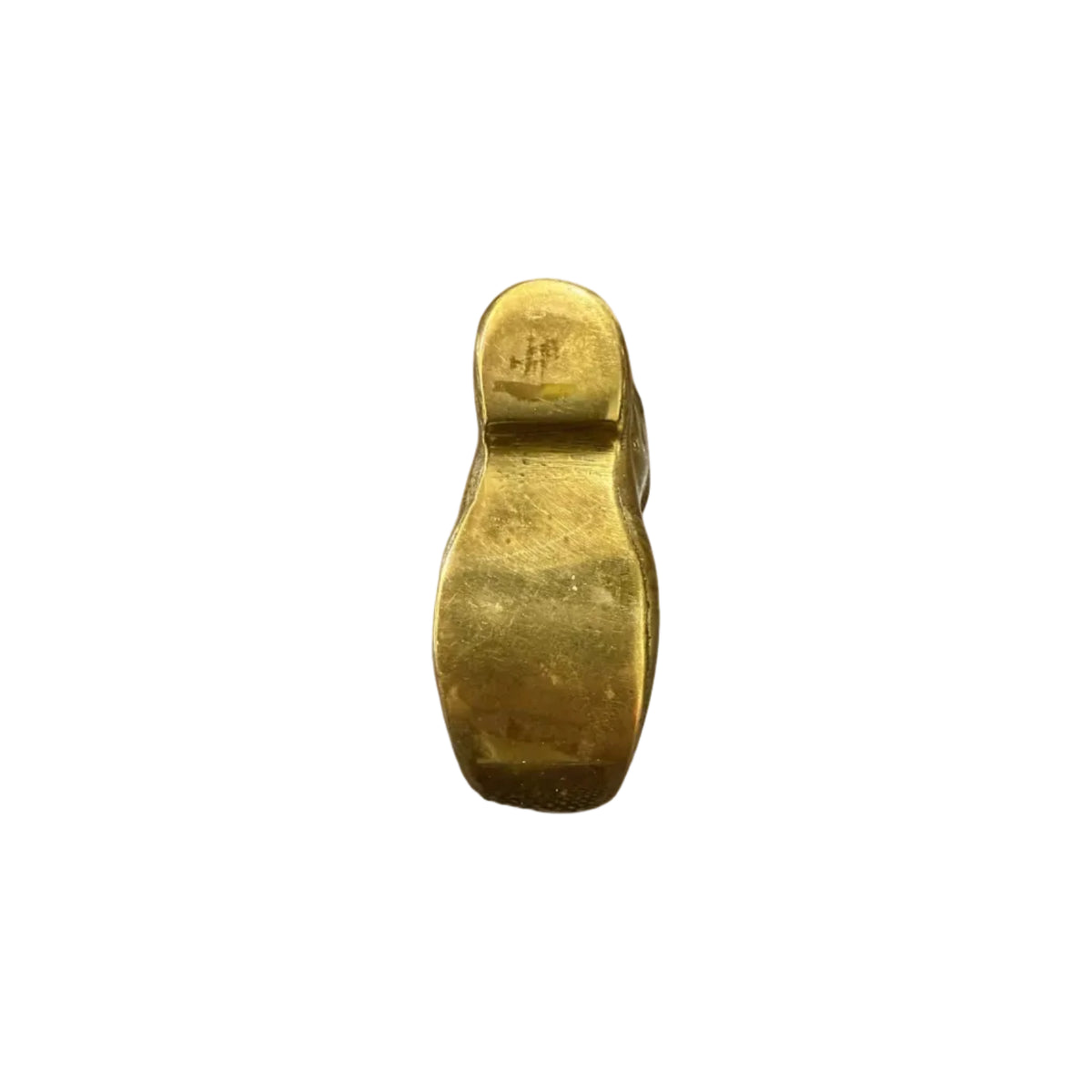 Vintage Solid Brass Boot Shoe Figurine - Novelty Match Holder, Ashtray