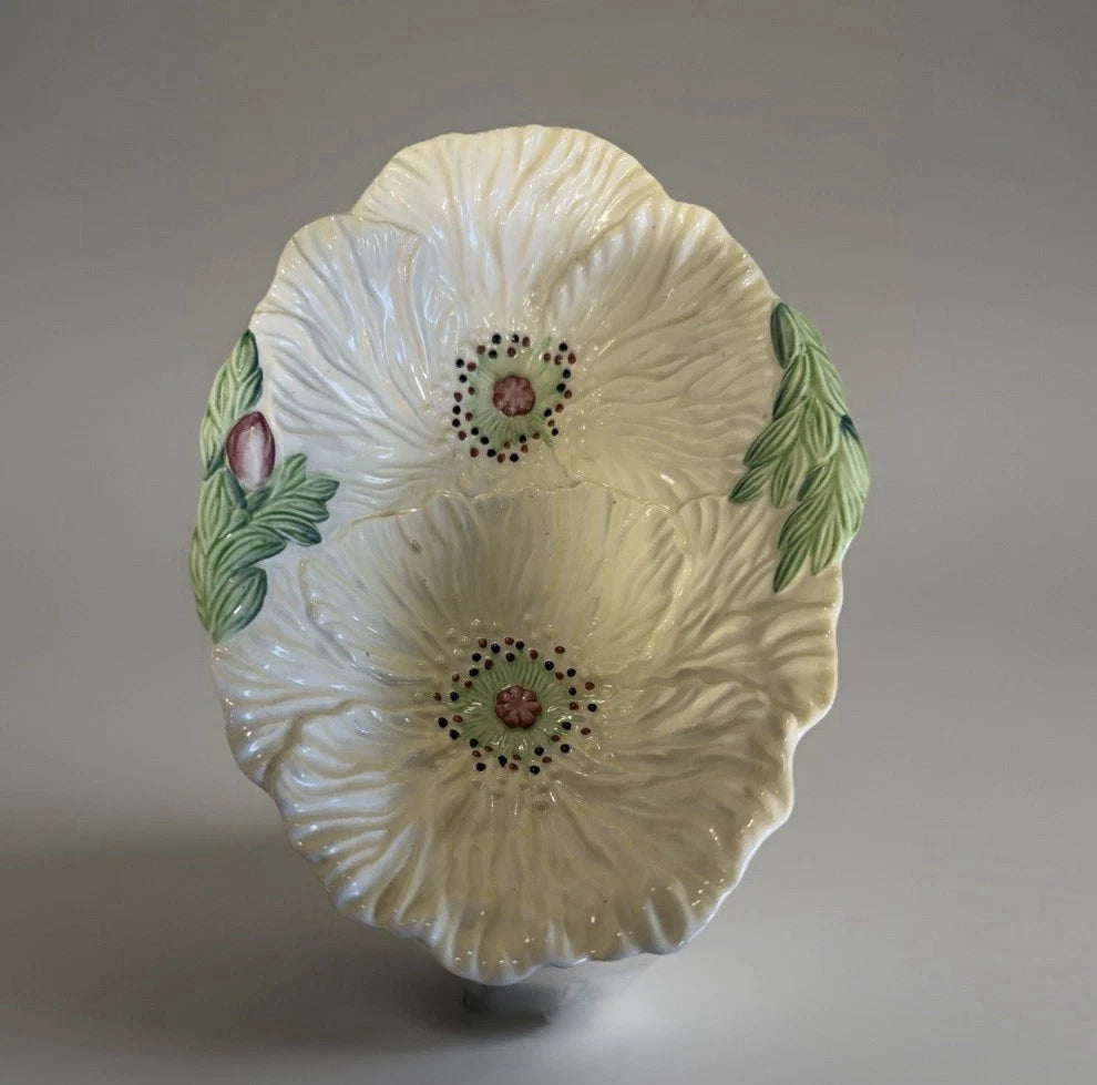 Vintage Carlton Ware Poppy Double Dish Australian Hand Painted Bowl England|286906737307