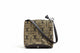 Vintage Lenach Monogram Canvas Shoulder Bag Crossbody Brown Khaki Small Purse|286845278007