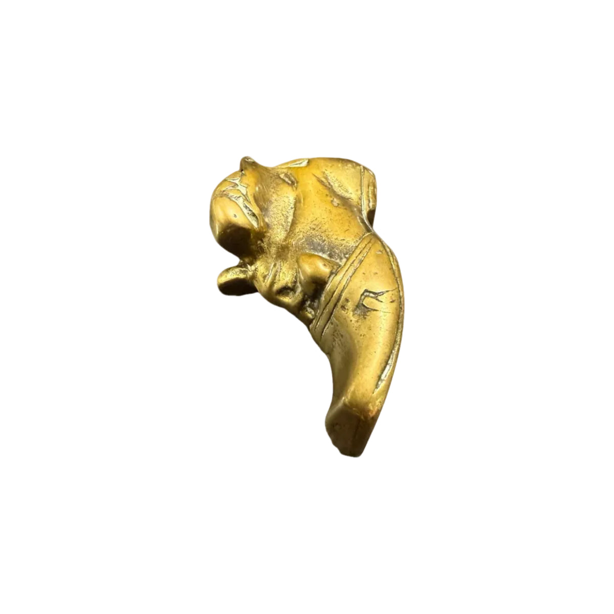 Vintage Solid Brass Boot Shoe Figurine - Novelty Match Holder, Ashtray