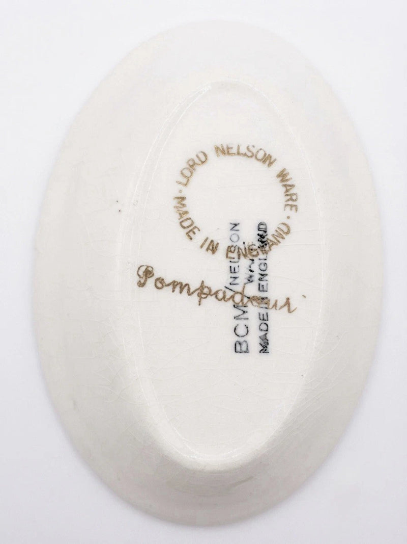 Vintage Lord Nelson Ware Pompadour Oval Trinket Dish