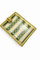 Authentic Le Tallec Paris Hand-Painted Porcelain Trinket Dish – Gilt Leaf Accent