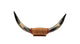 Vintage Hand-Carved Water Buffalo Horn Sculpture - Gold Dragon Etched - Folk Art|287263589202
