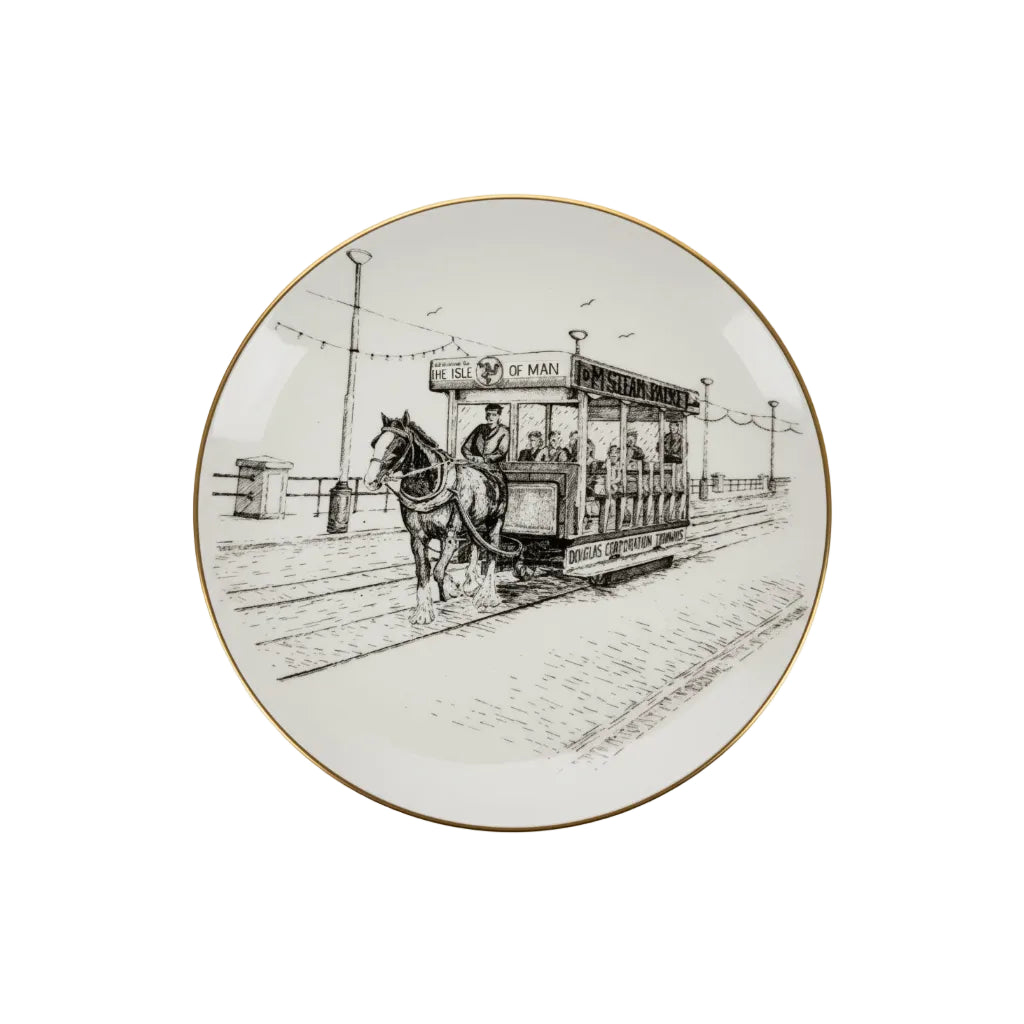Spode Limited Ed. Douglas Horse Tramways Plate No.34 Patricia Isle Of Man 1993|286939004682