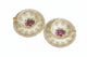 Vintage ALKA BAVARIA Teacup & Saucer Set - Gold Filigree & Rose|286920195992