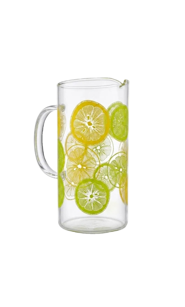 Vintage Pyrex Citrus Lemon & Lime Glass Pitcher Jug | 1L