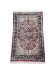 Vintage Belgium Wool Medallion Rug | Rose Pink & Cream Runner 154x91cm