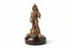 Antique Spelter Figurine French Cavalier Musketeer Statue Bearer Wood Base|286933553369