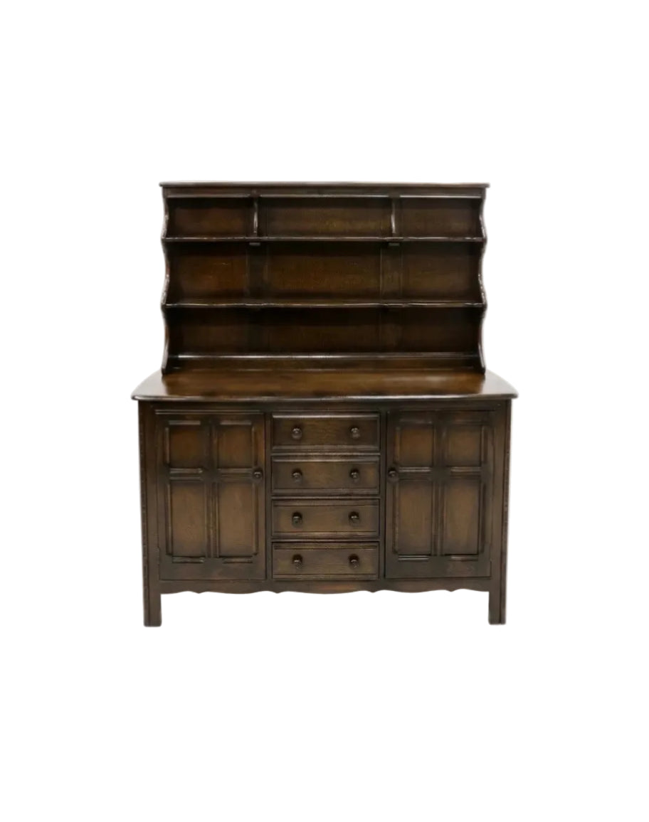 Vintage Ercol Windsor Dresser Sideboard | Solid Elm England 1982