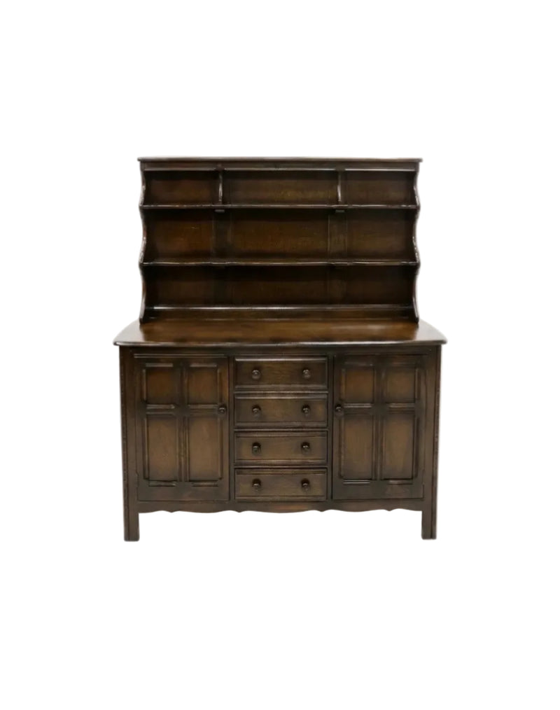 Vintage Ercol Windsor Dresser Sideboard | Solid Elm England 1982