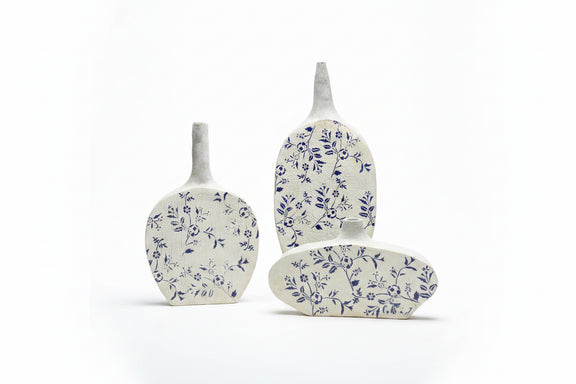 Vintage Crackle Glaze Ceramic Vase Set|286907111961