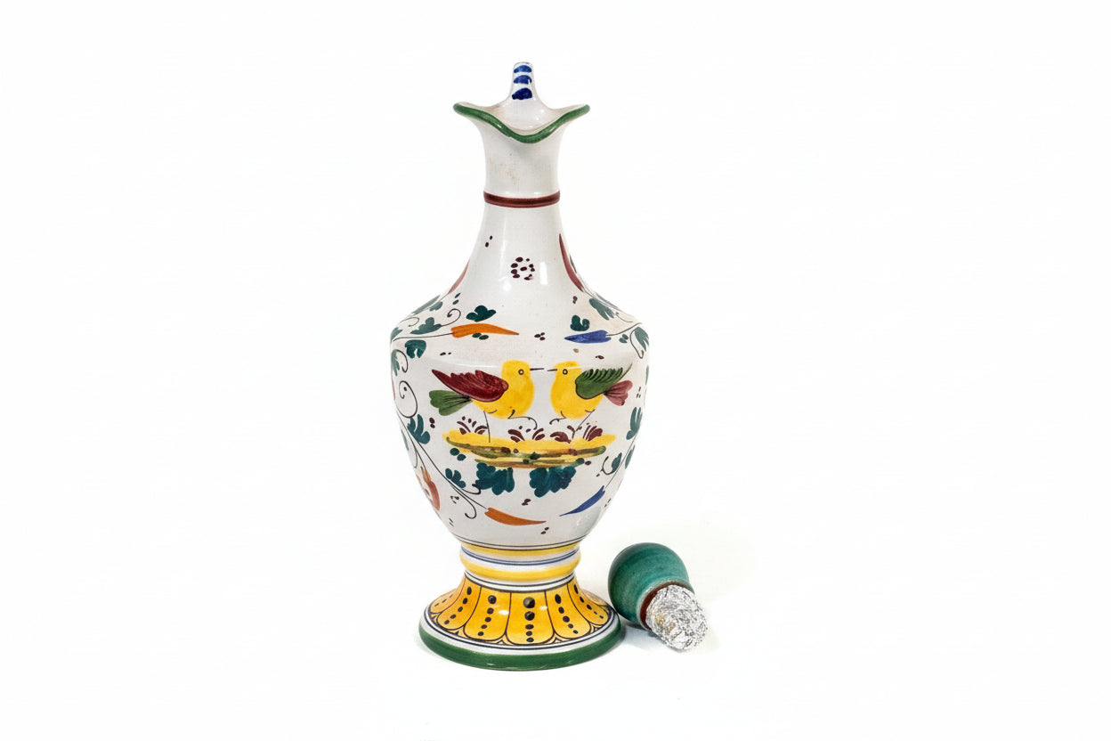 Italian Majolica Decanter with Stopper - Picture 1 of 3
