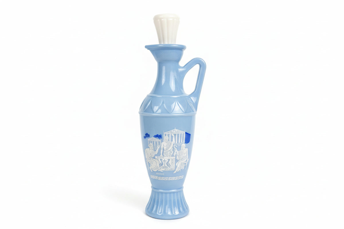 Vintage 1961 JIM BEAM Grecian Whiskey Decanter Bottle Socrates Plato Aristotle|286940160508